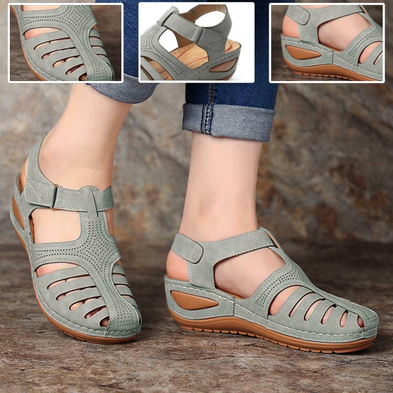 Zapatos ortopédicos FOUNNE® 【🔥 Oferta por tiempo limitado🎁】Sandalias de verano: Diseño ergonómico con construcción calada, cómodas y transpirables, alivian el dolor ✅